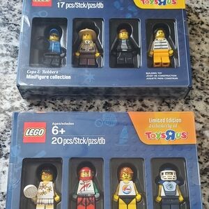 Lego mini figures cops and robbers #5004574, athletes #5004573